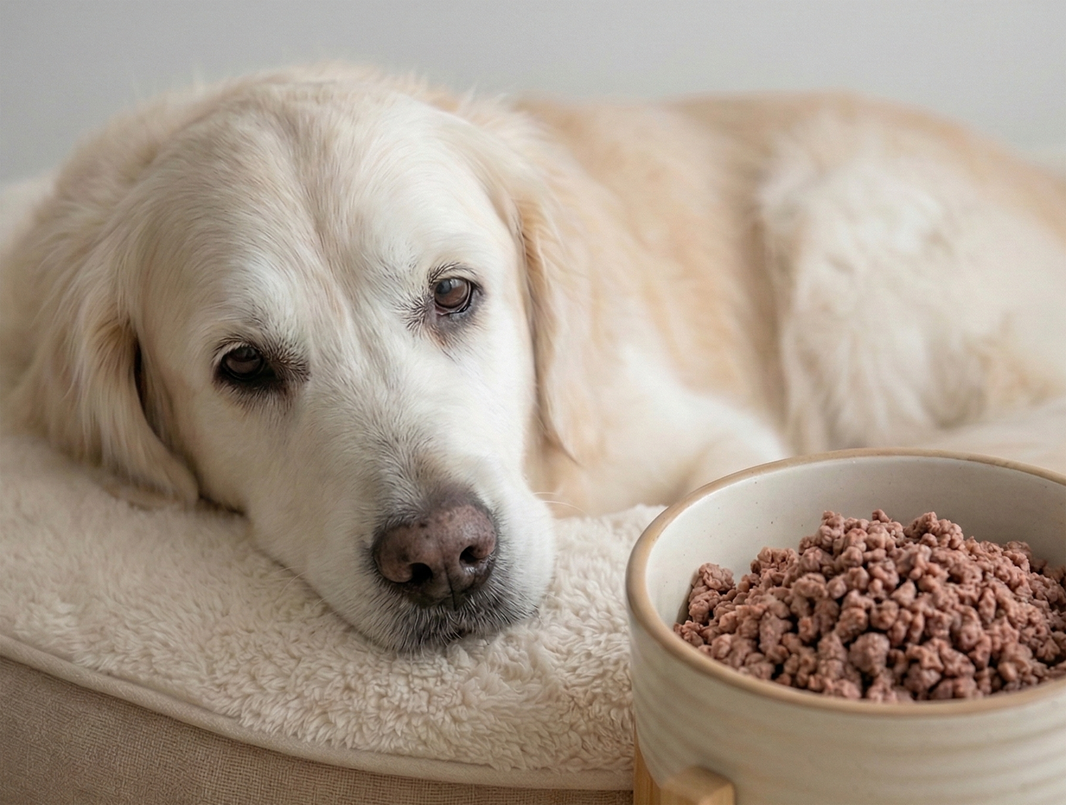 シニア犬のイラスト